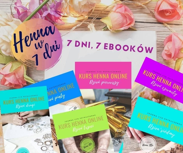 Piękna henna w 7 dni - 7 ebooków