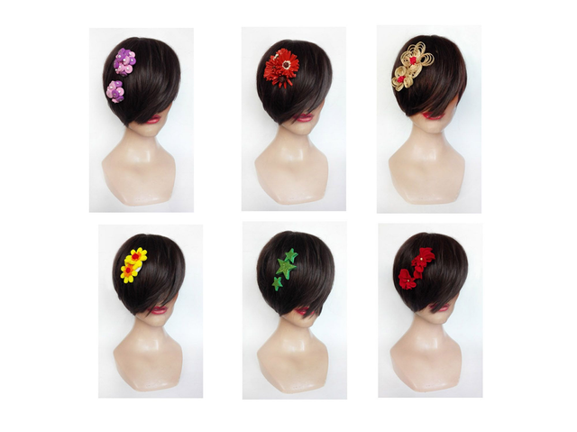 Barrette pince cheveux mariage chignon cérémonie