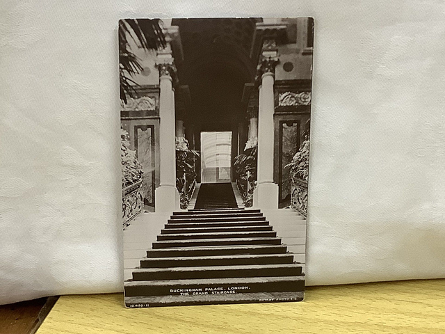 Buckingham Palace The Grand Staircase Posted 1911 Rotary Photographic Series Antique postcard Our Ref A82 £2.25