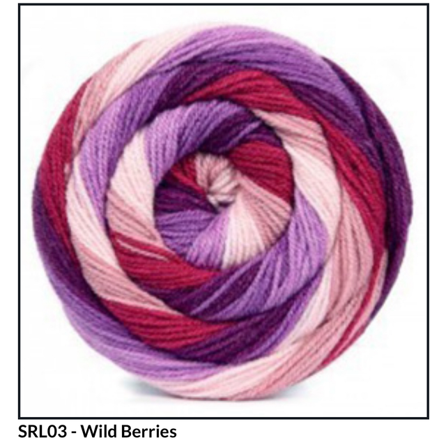 James C Brett Swurly Wurly DK SRL03 Wild Berries