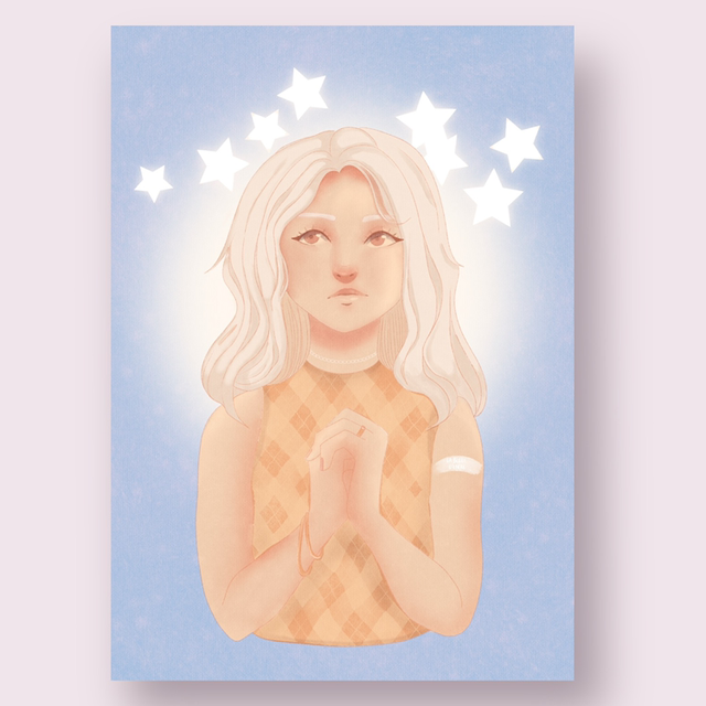 Illustration « stars » A4