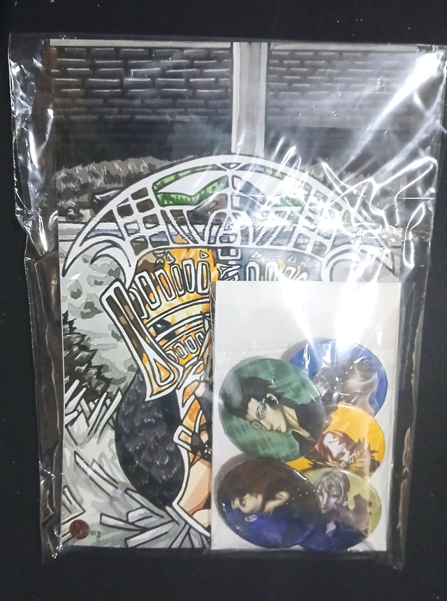 FFXV Lots carte postal et badges