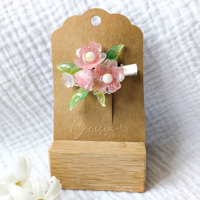 Barrette Cerisier rose