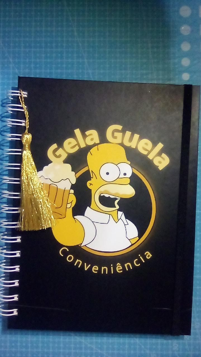 Caderno com pauta 100 folhas
