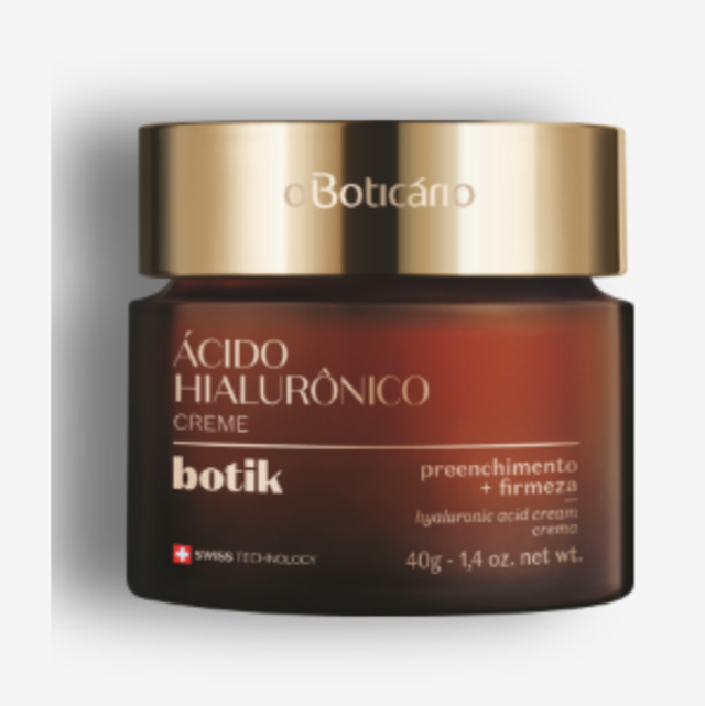 Botik Creme Facial com Ácido Hialurônico 40g para pele normal ou seca