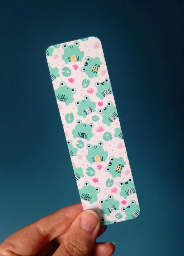 Frogs bookmark
