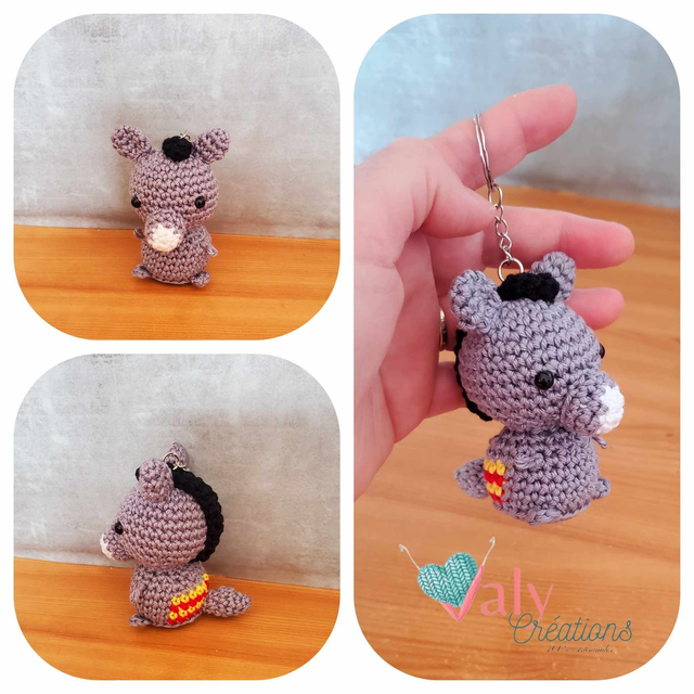 Porte clé Ane Catalan ( sur commande)