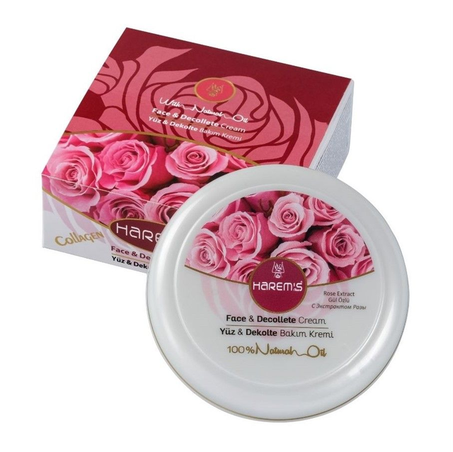 HAREM'S 125ml Krem do Twarzy &amp; Dekoltu EKSTRAKT Z RÓŻY