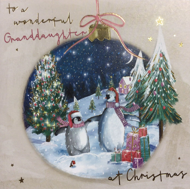 Christmas Granddaughter (Penguins) NQ