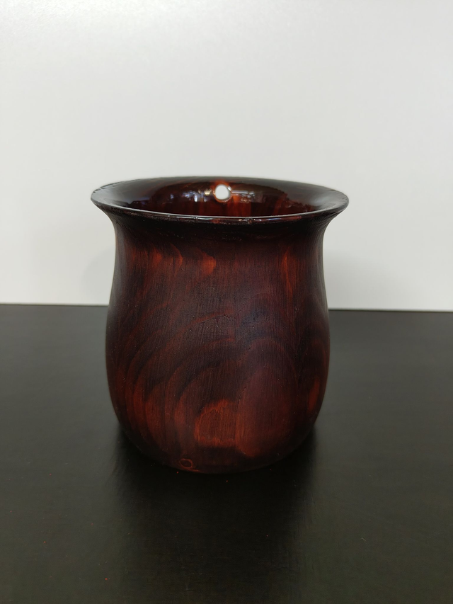 Rubinus – Handgedrechselter Holzbecher 0,5 Liter