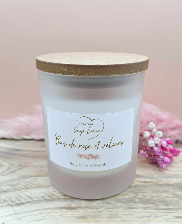 Bougie Bois de rose &amp; velours