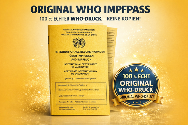 Original WHO-Impfausweis (DGK-Originaldruck) – Insolvenzware