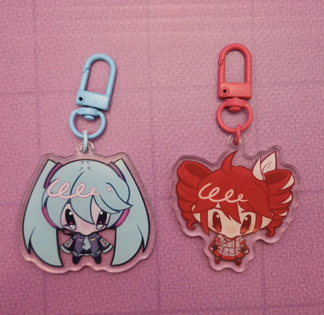Triple Baka Silly Little Guy Keychains