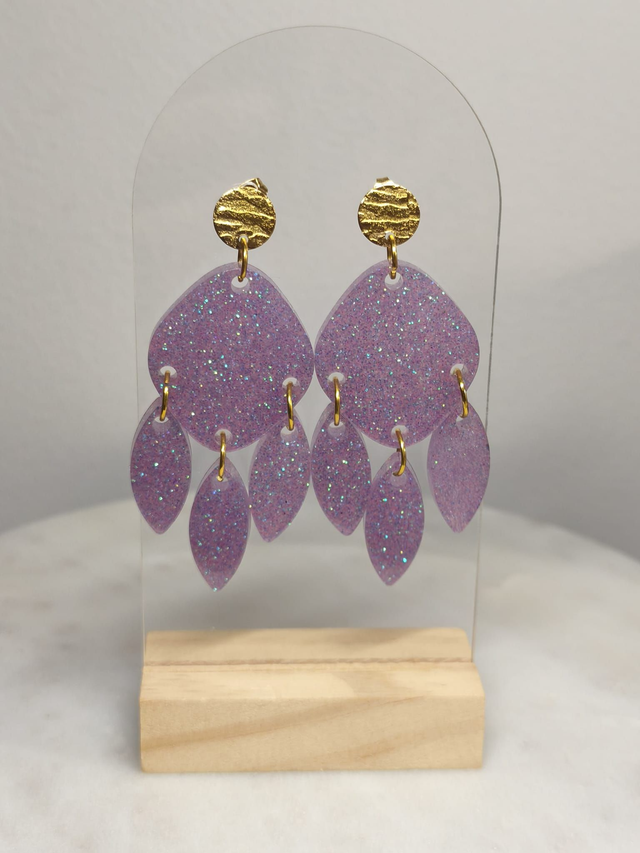Boucles d'oreille résine