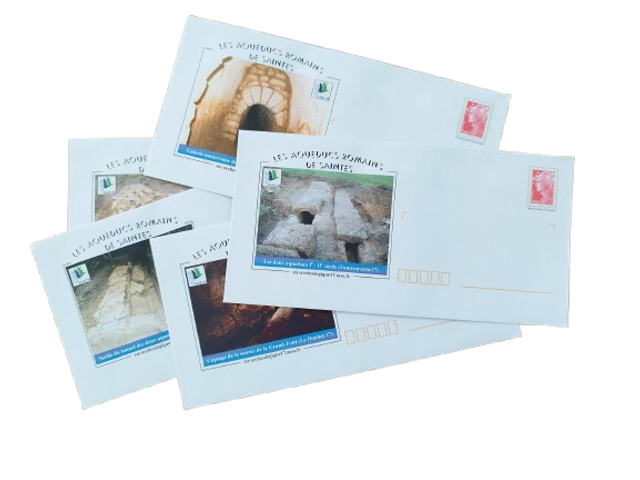 Lot de 5 enveloppes Aqueducs pré-timbrée 