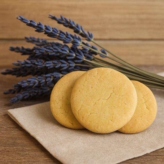Biscotti con Olio EVO e Fiori di Lavanda - 200gr
