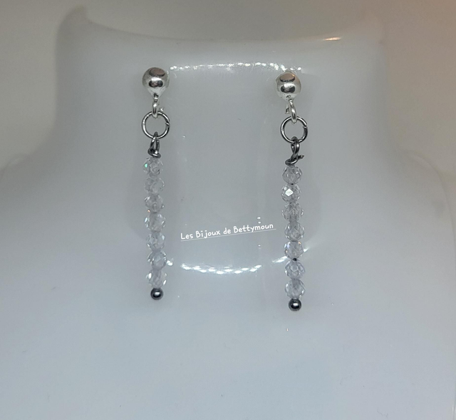 Boucles d'oreilles  zirconium