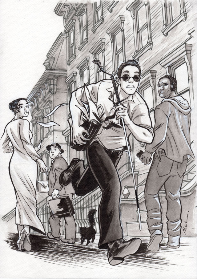 2023 - Murdocktober 28 - Hurry - ORIGINAL, A4 (8.3x11.7)