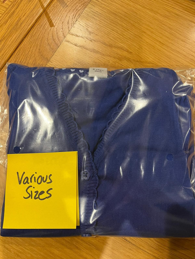 NO LOGO Blue Cotton Cardigan (Various Sizes)