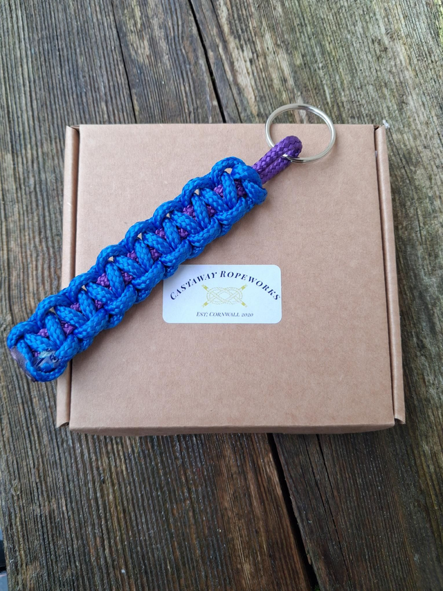 Key Ring Boxed - Blue and Purple