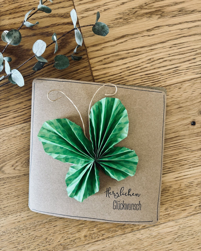 Grüne Schmetterlings-Wünsche