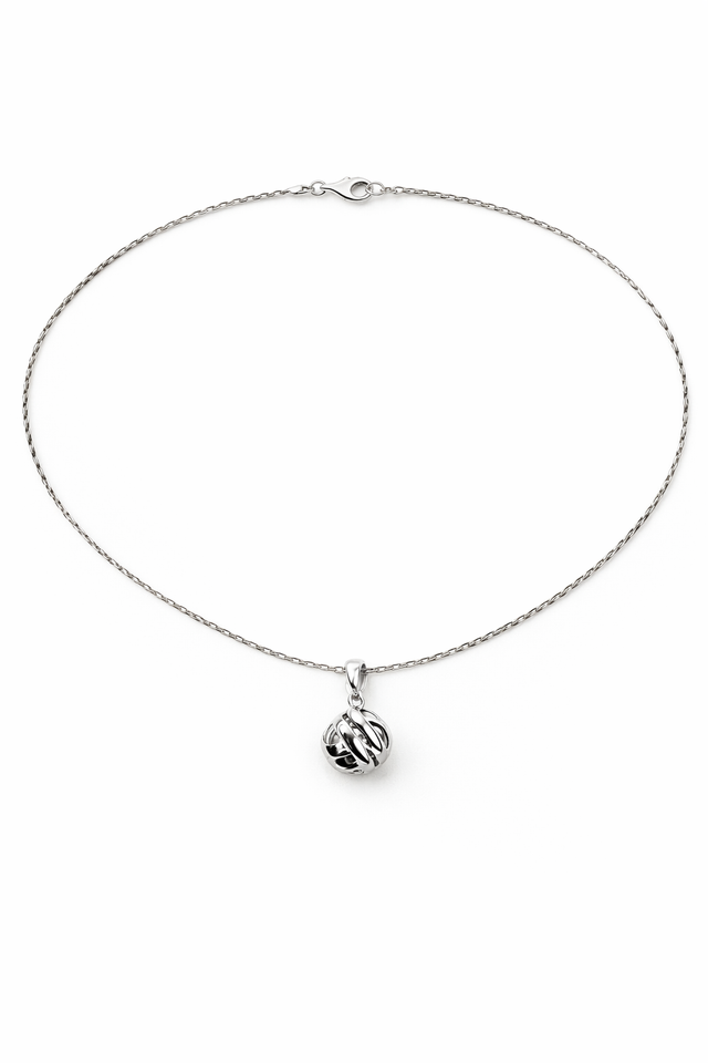 Collier "Nœud d'amour" en Argent 925
