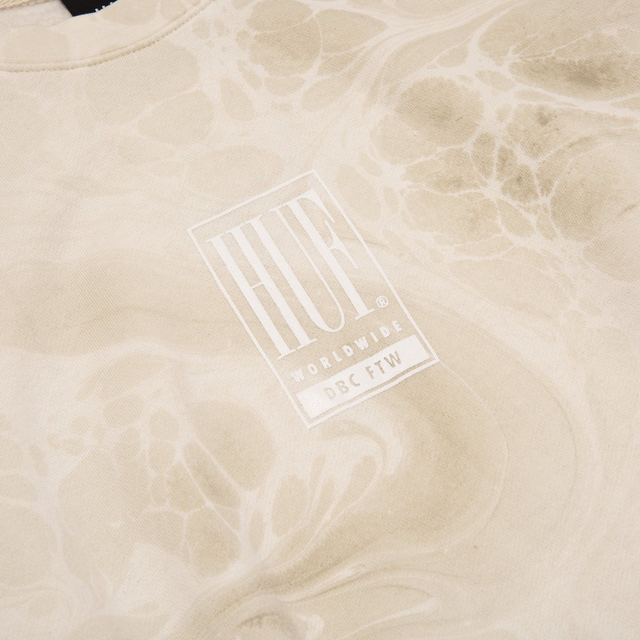 HUF unisex felpa girocollo maltinta