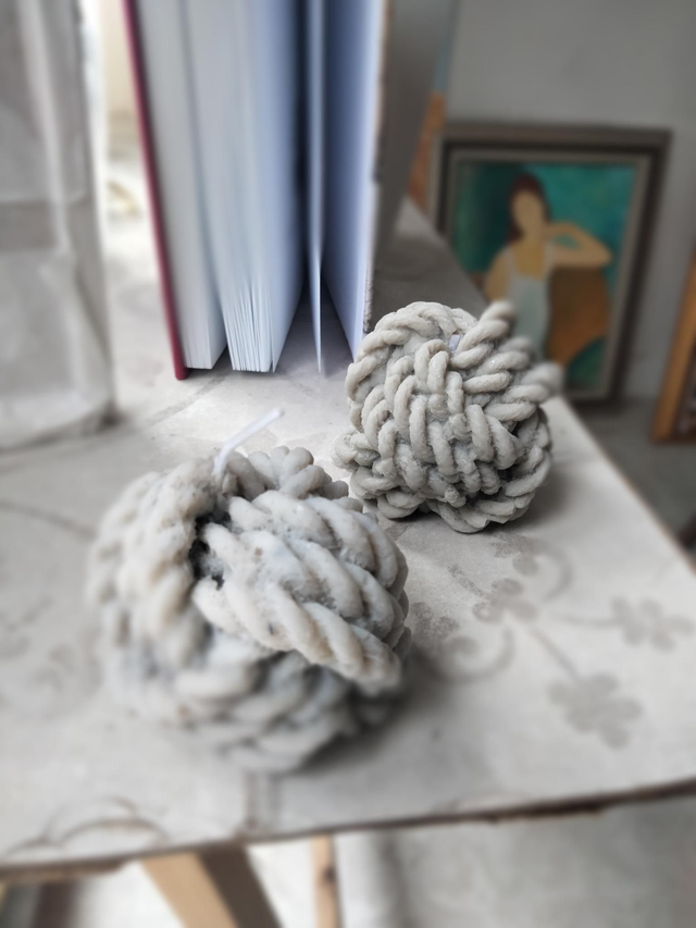 Bougie aux algues granvillaises Marque Normande Elsahee 