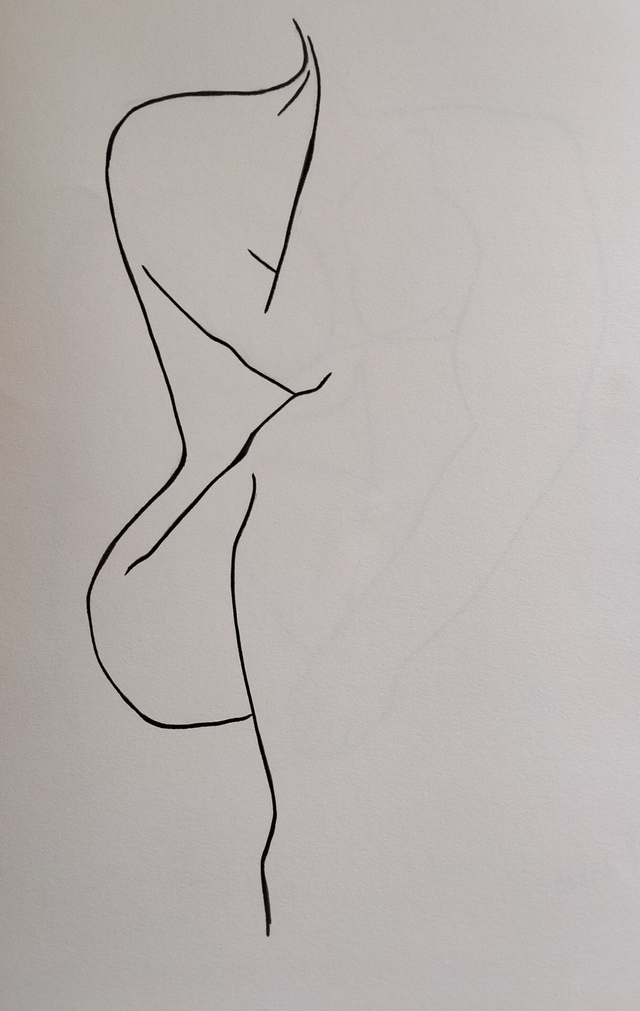  profil femme  format A3