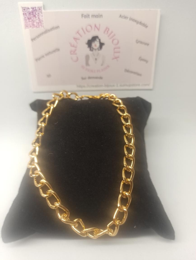 Bracelet maille ovale 