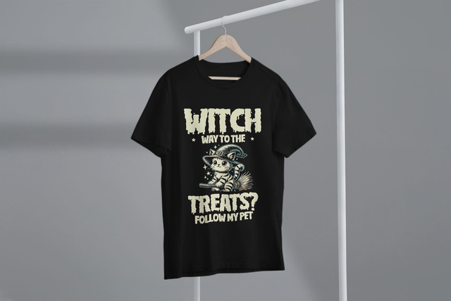 Witch Way to the Treats Follow My Pet, Halloween Fun
Witch Way to the Treats Follow My Pet, Halloween-Spaß