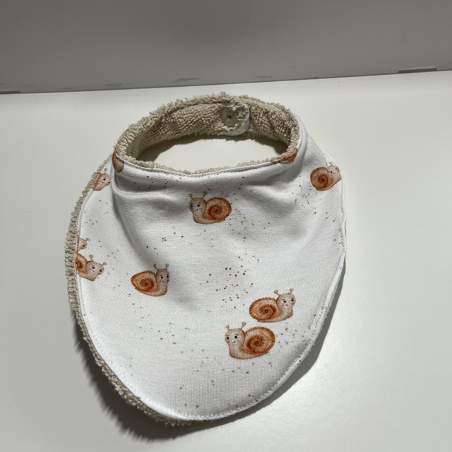 Bavoir Bandana escargots 