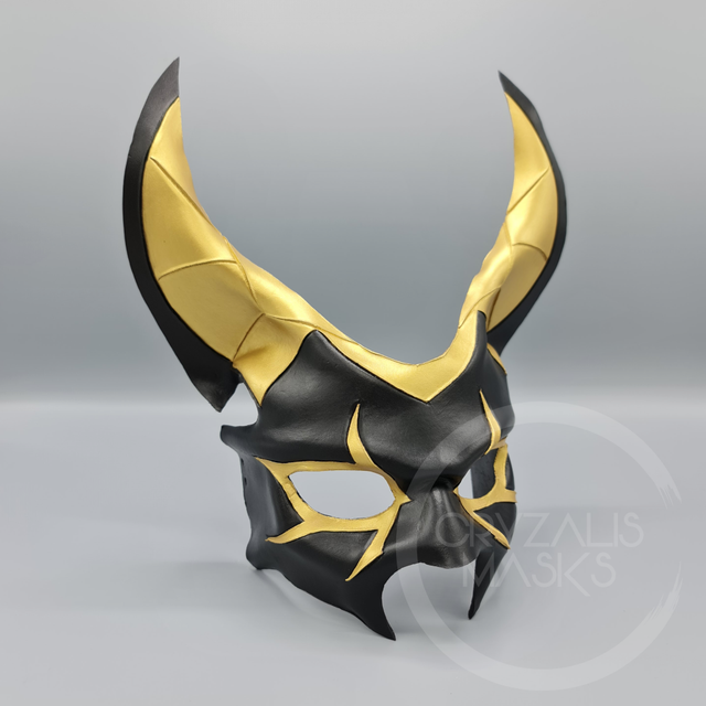 Anubis mask with Gold detailed Ears