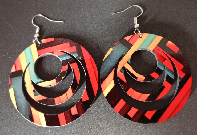 Boucles d'oreilles - Motif Design géométrique