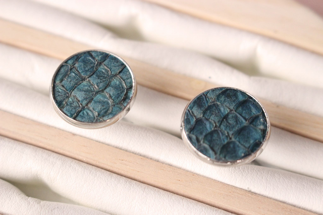 Boutons de Manchettes - BleuPoisson