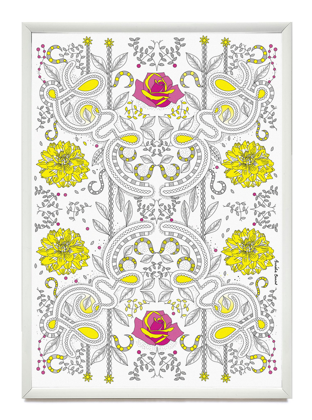 TABLEAU 21 X 29,7 cm BOUQUET (CA-02-NP)