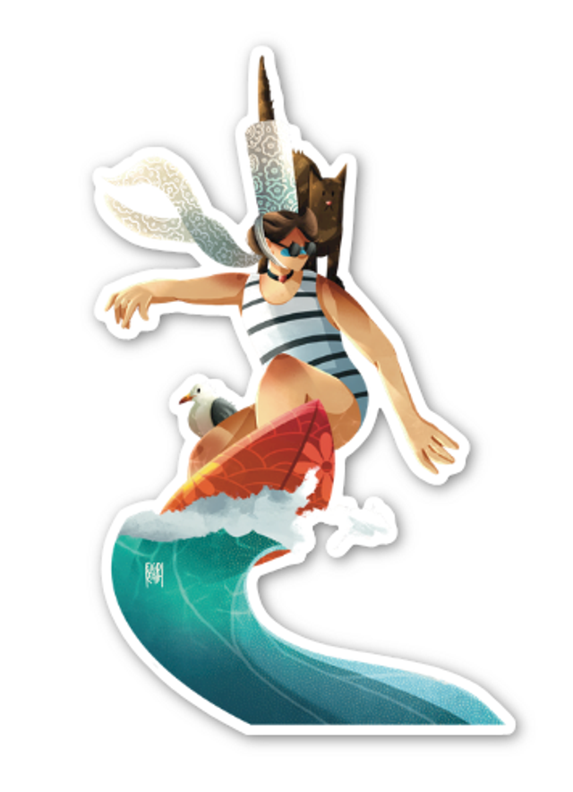 Sticker - Surfin'Bzh