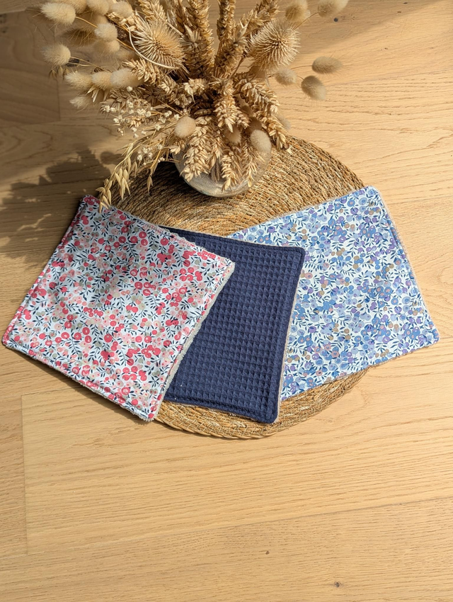 Grandes lingettes lavables 