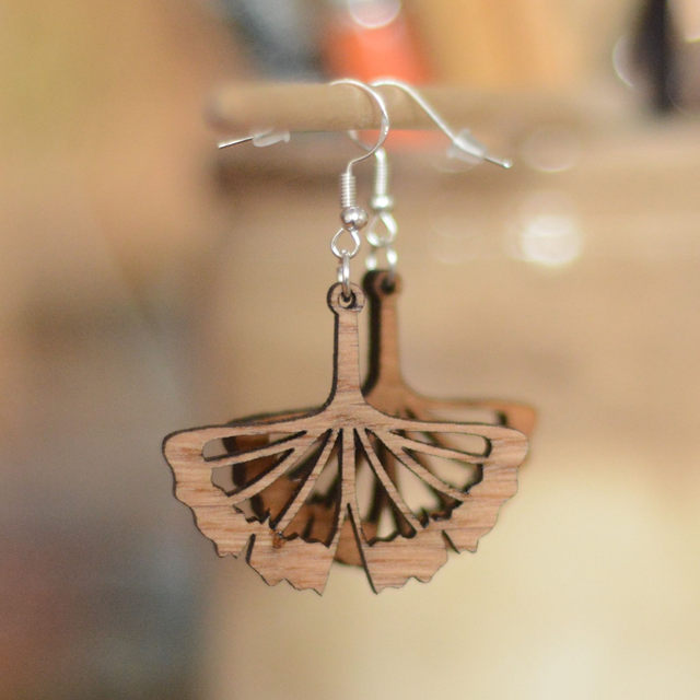 Boucles d’oreilles – Ginkgo