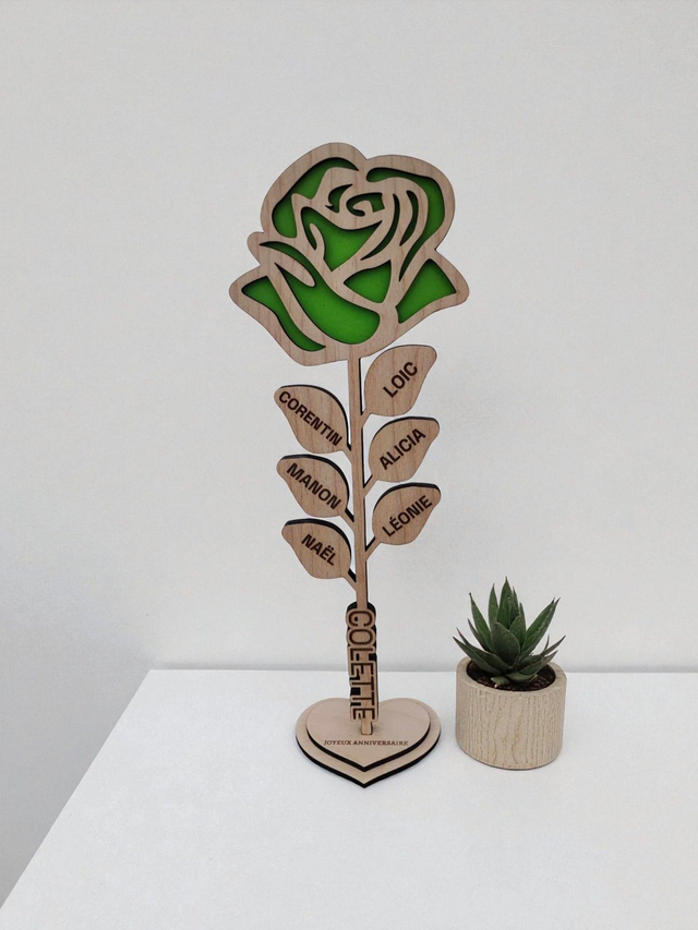 ROSE RELIEF "PRENOM"