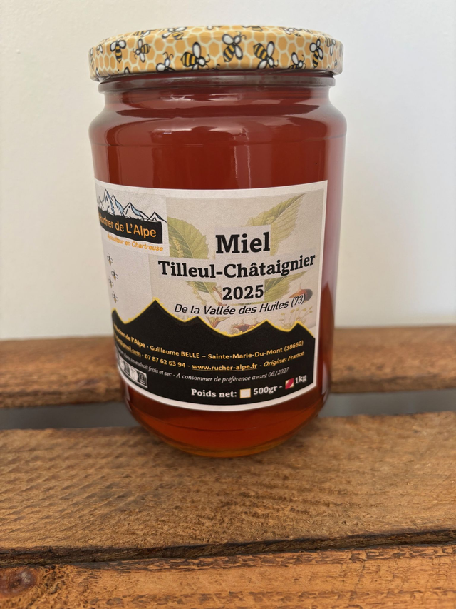 Miel de tilleul/châtaigner - 2025