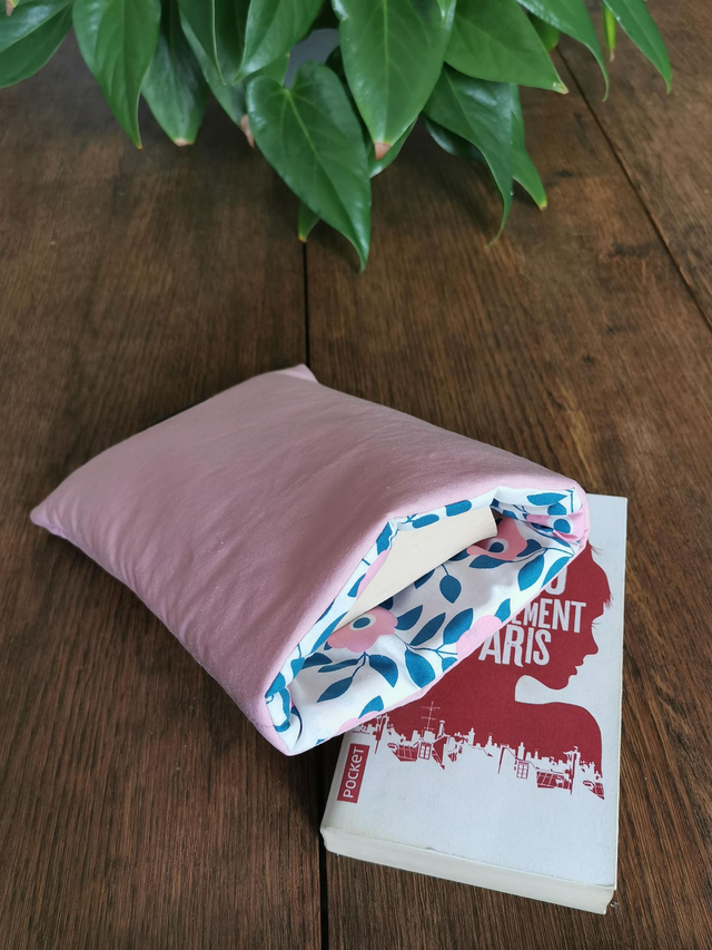 🌸 Pochette à livre - La vie en rose