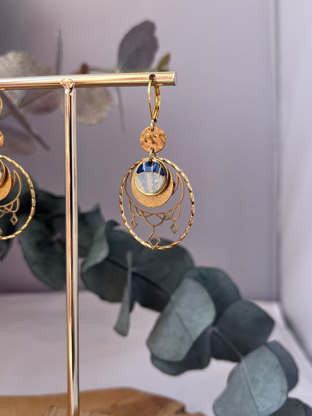 Boucles d’oreilles Lune