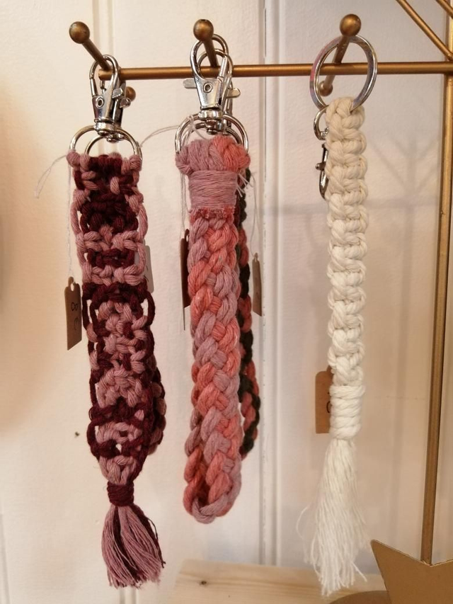 Porte-clefs macramé