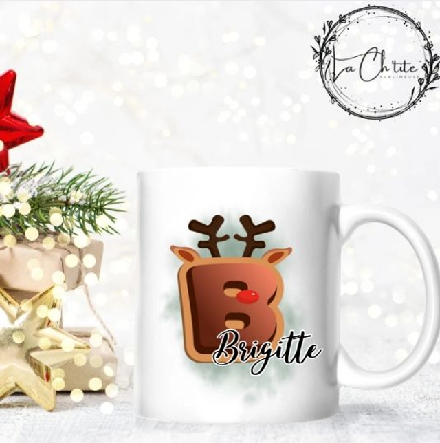 Mug Prénom Personnalisé Renne.