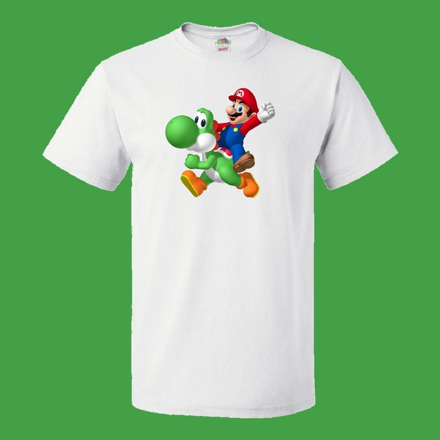 Cute mario an yoshi t shirt
