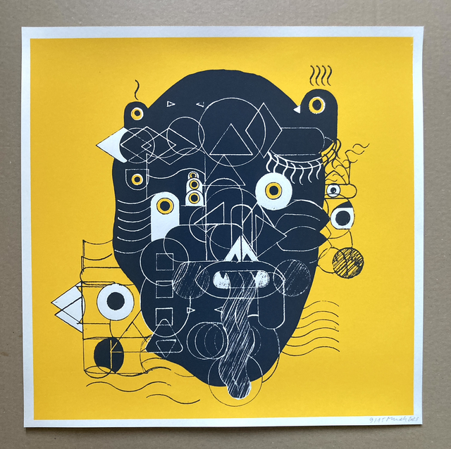 Siebdruck "The Human"