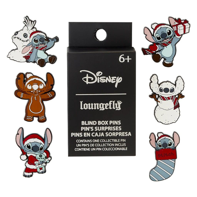 Disney: Lilo & Stitch Loungefly Christmas Blind Box Pins