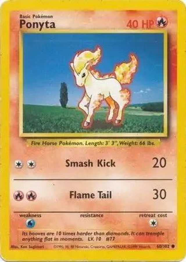 Ponyta - 60/102 (Base Set Unlimited)