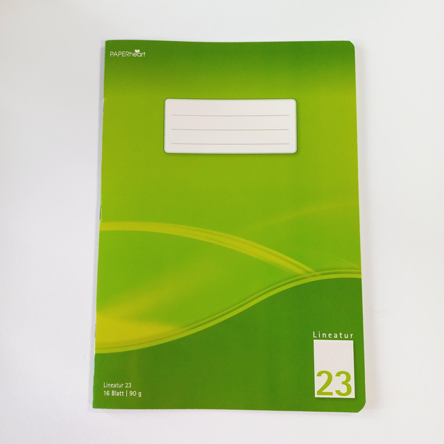 Schreibheft A4 Lineatur 23 Paperheat